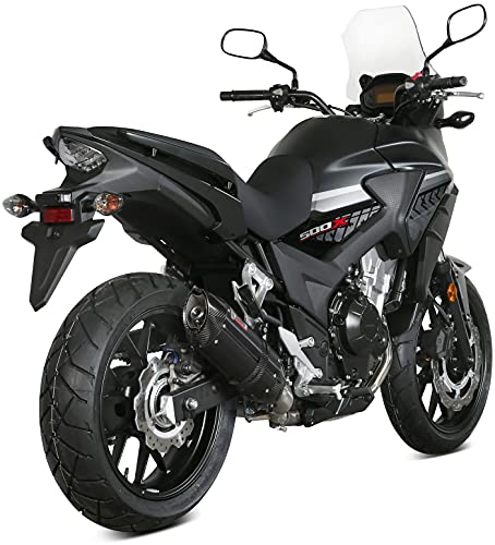 Made in Italy mivv scarico omologato cat-oem suono inox nero coppa carbonio compatibile con honda cb 500 x 2017 2018 2019 2020 2021 2022 mototopgun