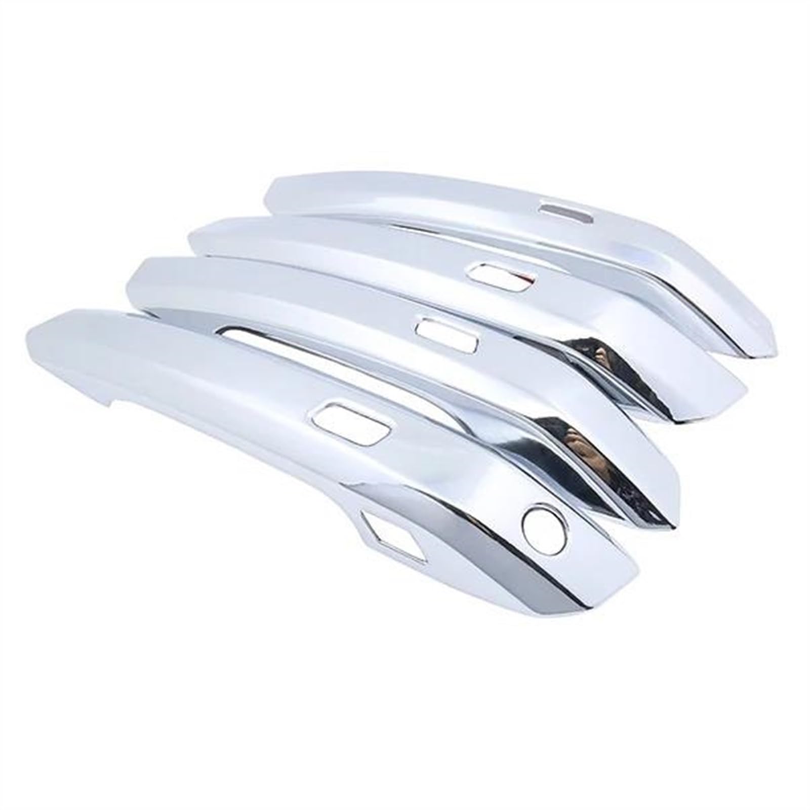 Noheeu One Color Car Exterior Door Handle Grab Cover Trim Stickers Styling With Smart Key Hole For Audi A4 B9 8W 2016-2021 2022