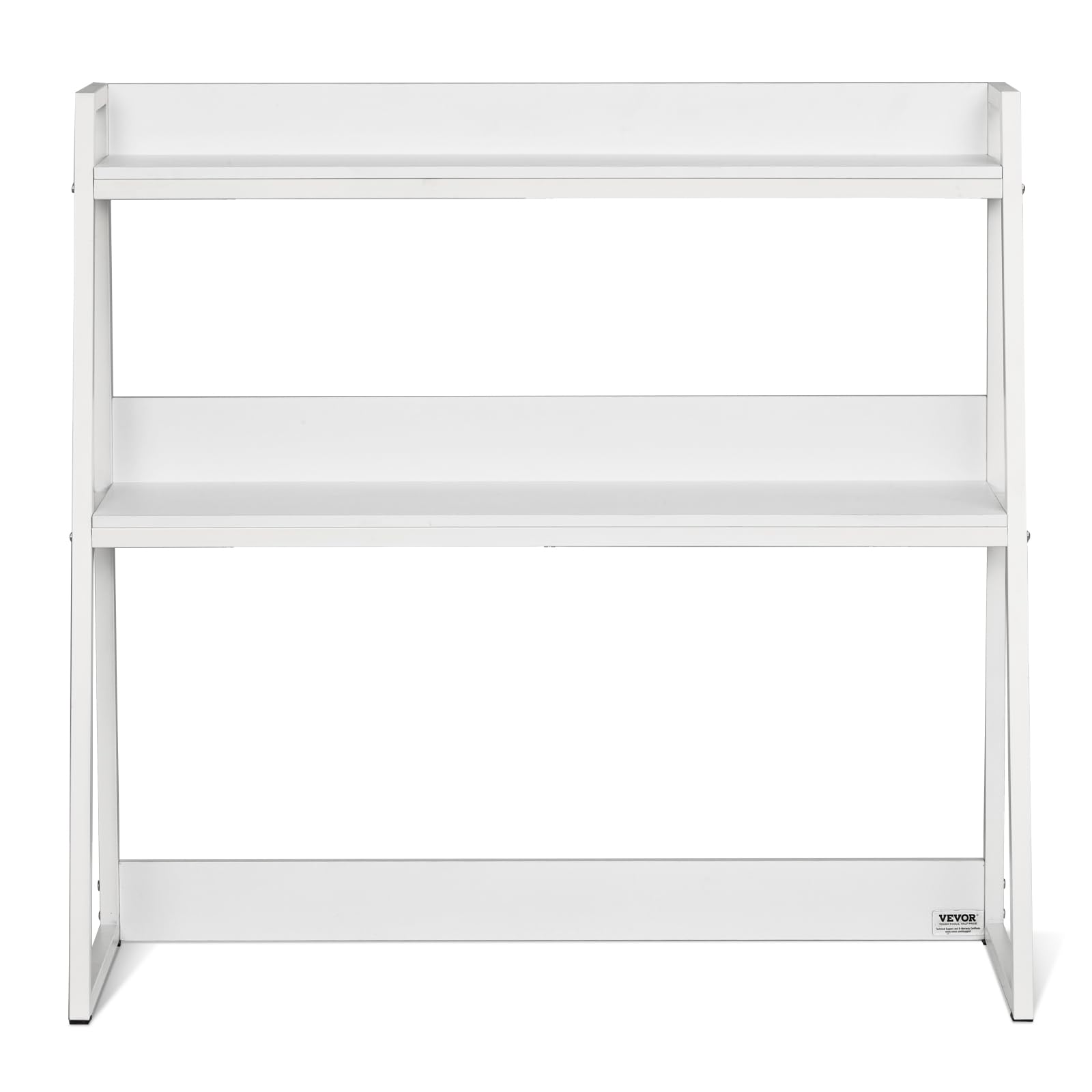 VEVOR Regał na książki na biurko, 2-poziomowy organizer do przechowywania, 95 x 32 x 89 cm, regał ekspozycyjny na biurko, regał na książki z antypoślizgowymi podkładkami, do biura, domu i akademika
