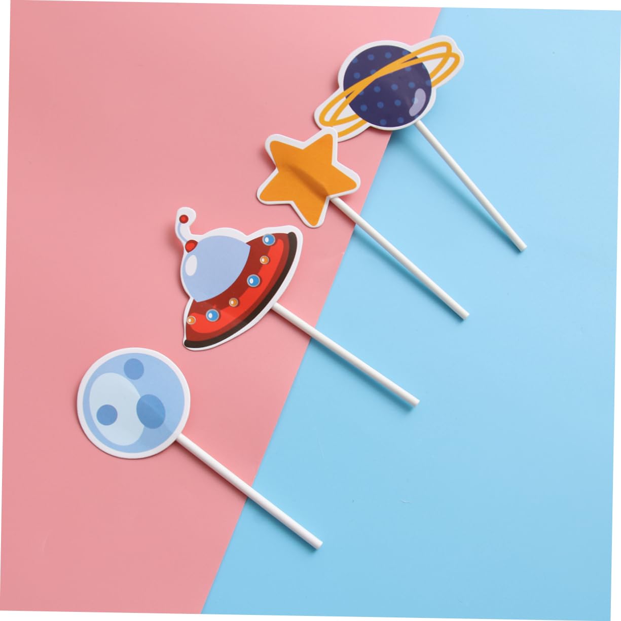 TOPBATHY 144stücke Astronauten Kuchendeko Set Teilig Kleine Weltraum-thema Cupcake Topper Für Kindergeburtstag Und Partys Sichere Und Bedruckte Dekorationen Für Kuchen Und Muffins