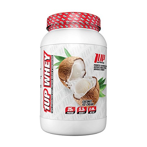 1Up Nutrition - Whey Protein, 100% Hydrolyzed Whey Protein Isolate Concentrate (Coconut Ice Cream) #TOP22