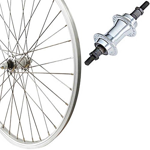 RIGIDA LXS Hinterrad 26" x 3/8 FW Alu-Kasten Alunabe Fahrrad Bike Silber Laufrad Felge Cover