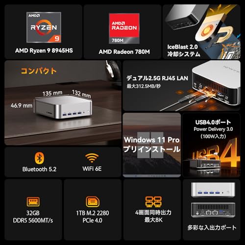 GEEKOM GEEKOM A8 Max の商品画像 1