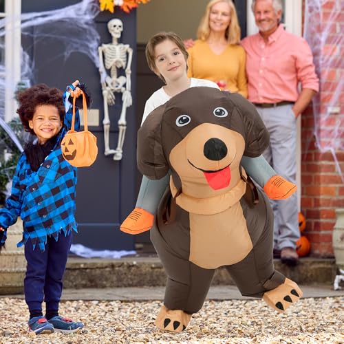 Disfraz Inflable de Perro Dachshund para Niños miniatura 3