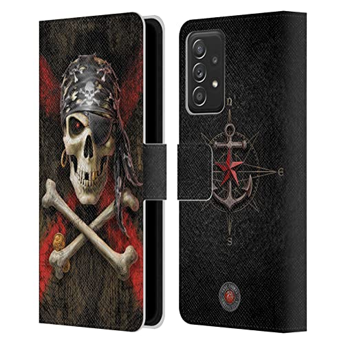 Carcasa Samsung Galaxy A53 5G de piel con soporte horizontal diseño Anne Stokes