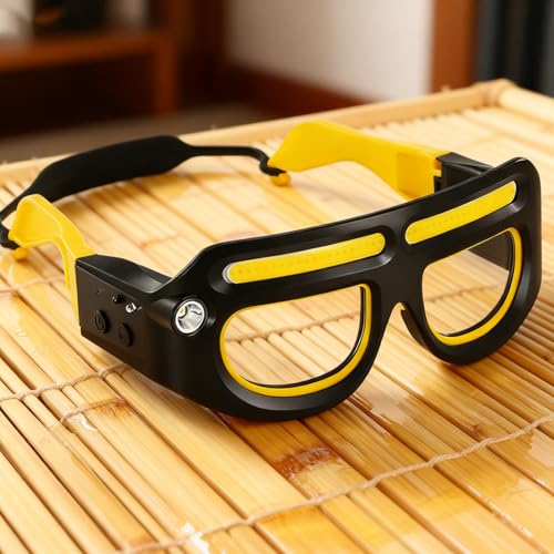 MWZBTG Gafas con Luz Frontal - Gafas Recargables con 5 Modos,Con Sensor de Movimiento y Control Táctil - Para Caminar Nocturno Correr Ciclismo - imagen 2
