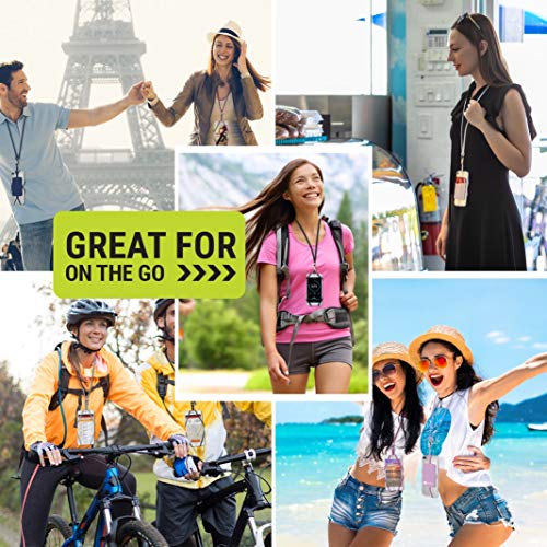 Gear Beast Universal Cell Phone Lanyard - Silicone Cell Phone Holder For Walking W/Neck ﻿Strap, Clear #TOP7