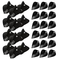 WINMAU – Winmau Rhino Kite Dart-Flights, Schwarz, 10 Sets pro Packung
