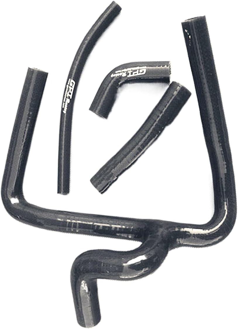 Silicone Radiator Y Hose for 2002-2008 Honda CR250R CR250 2003 2004 2005 2006 2007 (Black)