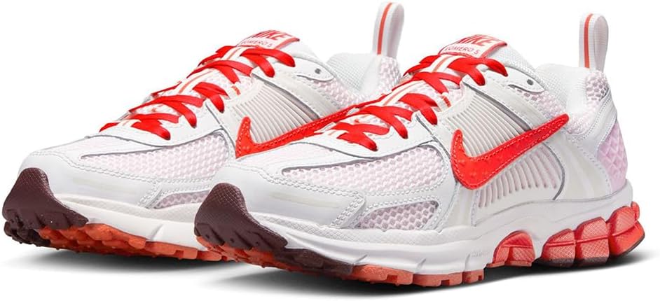 NIKE VOMERO 5 BG (GS) "SUMMIT WHITE/LT CRIMSON-PINK FOAM"