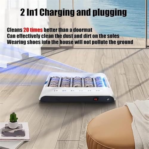 Máquina automática de limpieza de zapatos, succión de 1000 Pa, limpieza rápida en 5S, pulidora de inducción recargable de 260 RPM para suelos de hogar y oficina - imagen 3