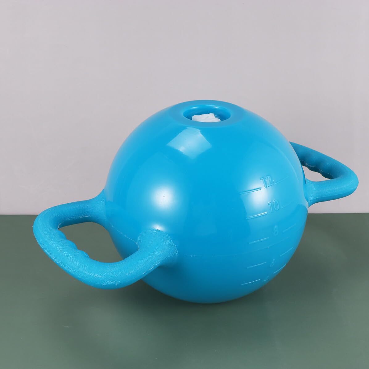 Regulowany Kettlebell Do z Podwójnymi Uchwytami Sprzęt Fitness z PVC z Płaskim Dnem Fioletowy Do Pilates Gimnastyki i Treningu Siłowego dla Kobiet i Mężczyzn