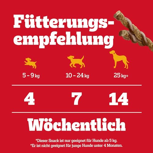 Pedigree Rodeo Duos Sticks Rind & Käse Geschmack Hundesnacks 10 x 7 Stück