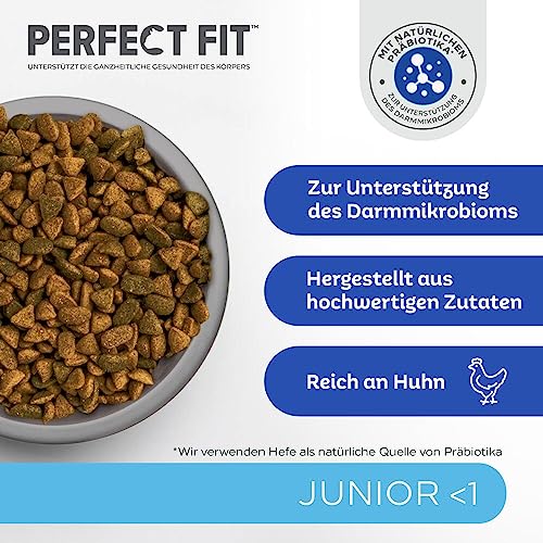 PERFECT FIT Junior Trockenfutter für junge Katzen unter 1 Jahr - Huhn, 7 kg (1 Beutel)