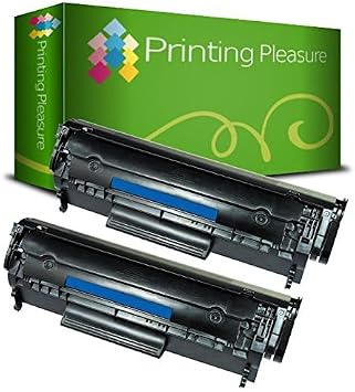 Printing Pleasure 2 Compatible Q2612A FX-10 703 Toner Cartridges for HP LaserJet 1010 1012 1015 1018 1020 1022 3010 3015 3020 3030 3050 Canon LBP2900 LBP2900i LBP3000 MF4120 MF4140 - Black, High Yield