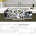 Lonsince Undermount Kitchen Sink 33 inch,16 gauge Stainless Steel Workstation Sinks,Deep and Large Single Bowl Kitchen Sink Offset Drain (33