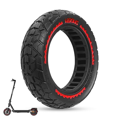 ANSENI Rueda Maciza 60/70-6.5,Neumatico 10 pulgadas 10x2.50-6.5, Rueda Antipinchazo para Patinete Eléctrico Segway Ninebot E3 E,Ninebot Max G30/G30D, Xiaomi 5/5 Pro/5 Max,Smartgyro K2 (1 Rueda)