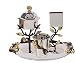 Yair Emanuel Havdallah Set For the End of Sabbath 4 Peices Hammered Metal with Pomegranate Branches
