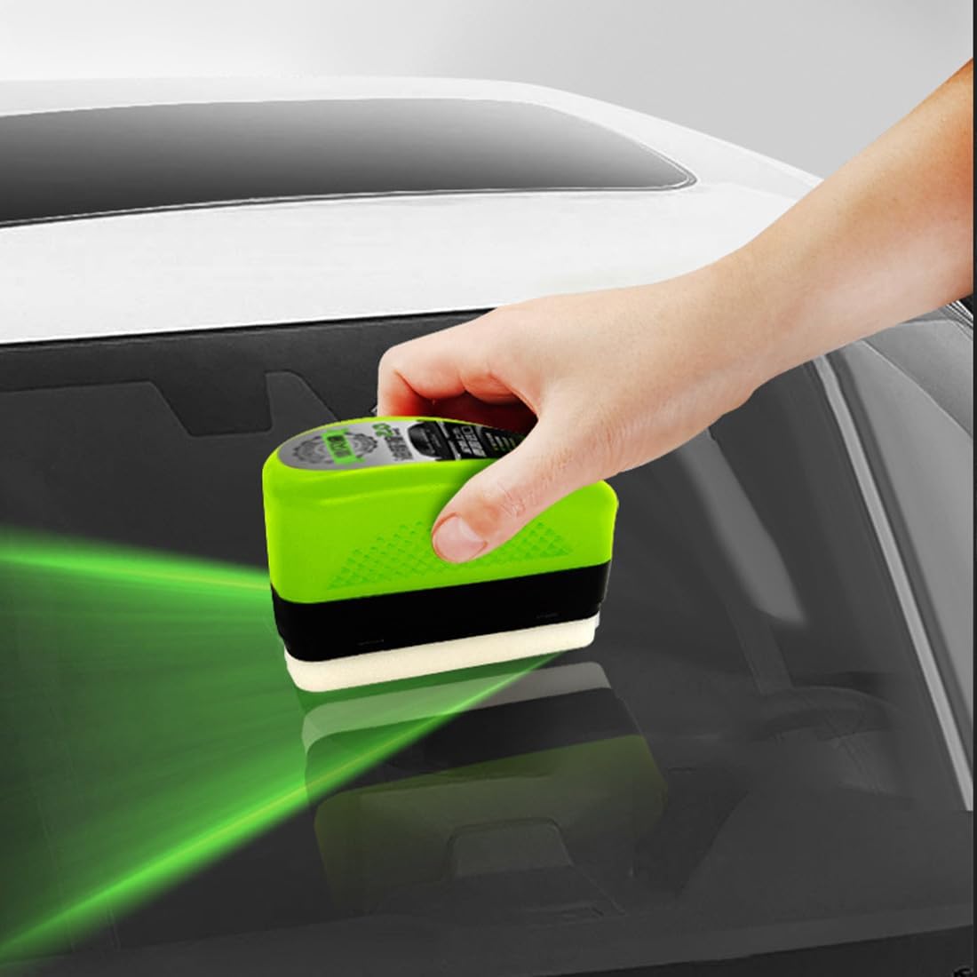 Glass Cleaner, 2026 New Oil Film Brush 2.0, High Performance Automotive Oil Film Cleaning Brush with Reusable Foam Sprayer, Ideal for Car Glass, Windshield & Mirrors (3PCS)