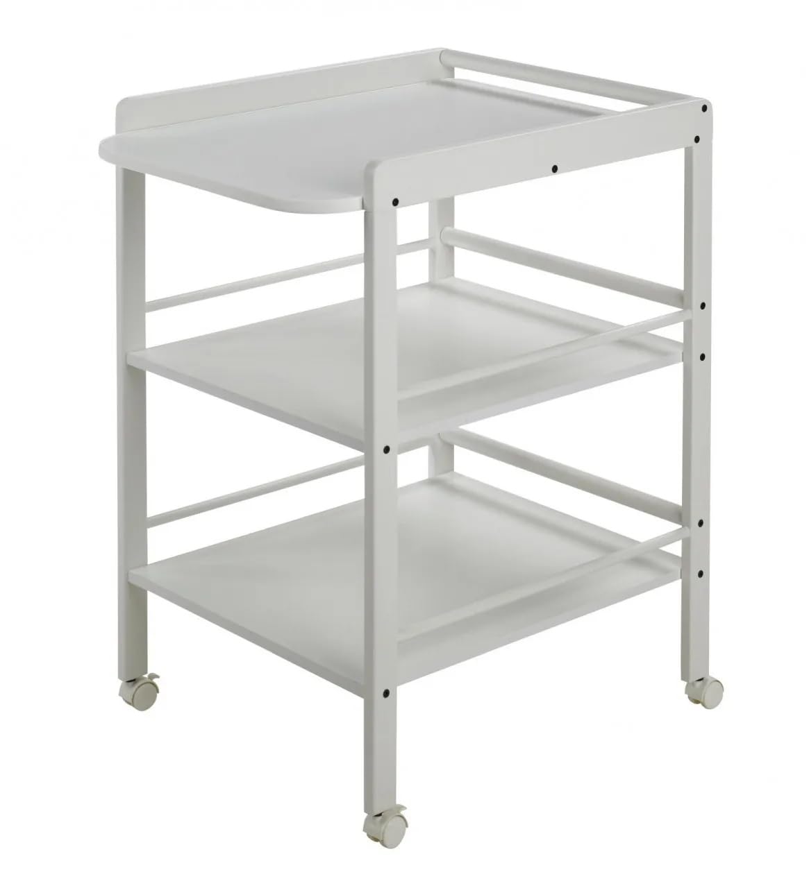 Geuther Wickelregal Clarissa 56 cm Wickeltisch 4 Feststellrollen massivem Buchenholz