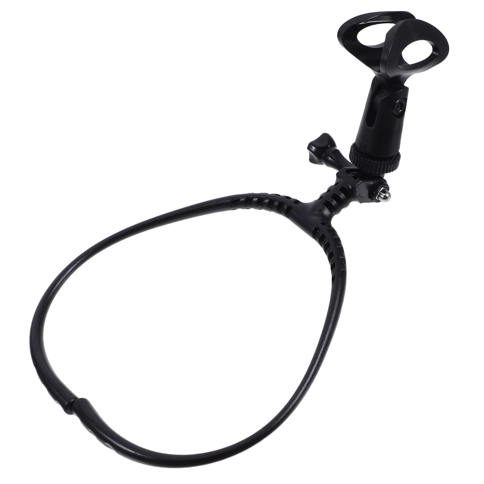 Neck Microphone Holder Stable Hanging Mic Stand for Musicians Ergonomic Design for Handsfree Use Live Streaming Outdoor Events and Performances