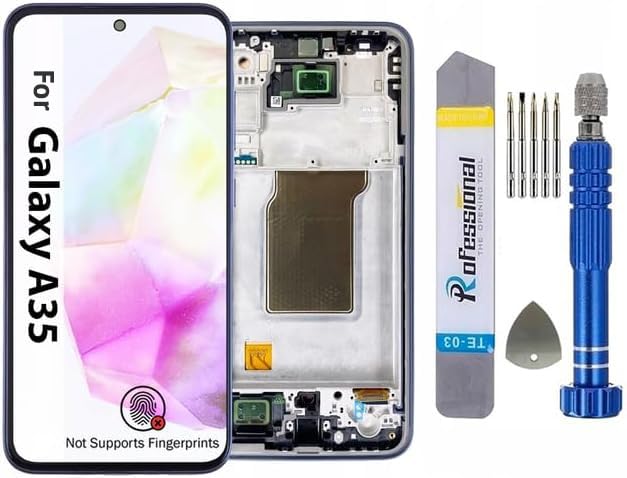 Écran Samsung A35 5G INCELL Noir avec Châssis - Kit de Remplacement pour Smartphone A356