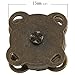 Produktbild Little Sommersprosse 10, Bronzefarben, In magnetischer Verschluss zum Annähen, 15 mm, zum Nähen --Great Basteln Kleidung, Tasche, für Scrapbooking, etc.