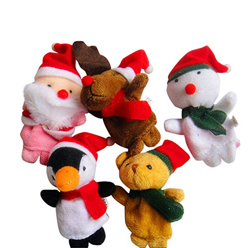  Vektenxi Lot de 5 marionnettes à doigts pour e...