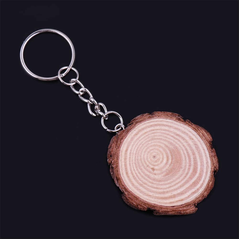 100 Pezzi Anello Portachiavi, d'argento Anelli aperti Diametro 25mm, Cerchio Portachiavi split con Vite Occhielli Ganci Adatto Usato per Key Chains