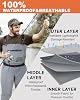 Vadeadores Transpirables para Hombre y Mujer, con Pie de Media, Impermeables de Pecho, Vadeadores Ligeros para Pesca con Mosca 8