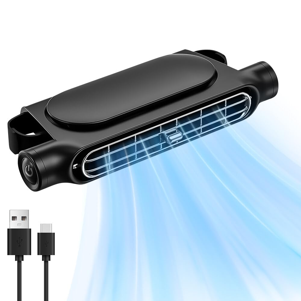 Ventilateur USB de Voiture avec 3 Vitesses Réglables, Portable et Puissant