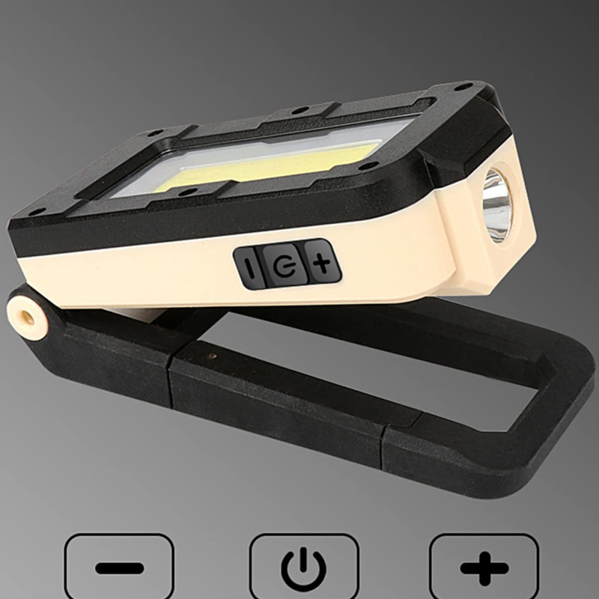 DOITOOL LED-Arbeitstaschenlampe – Mit Magnetfuß & Clip, COB-LED, Kein Batterie-Bundle | Für Werkstatt & Camping