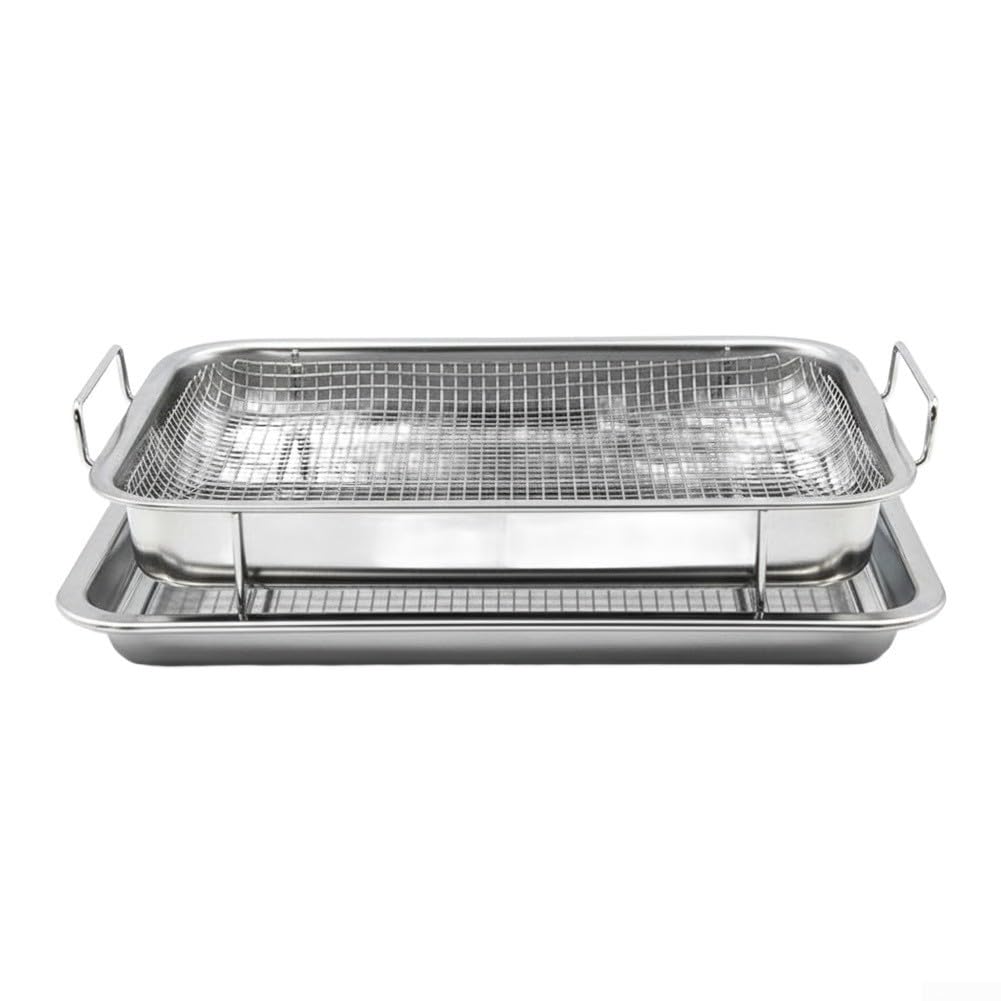 Cestino Griglia Acciaio Ramato 30x22cm BBQ Cestino Griglia Acciaio(B)
