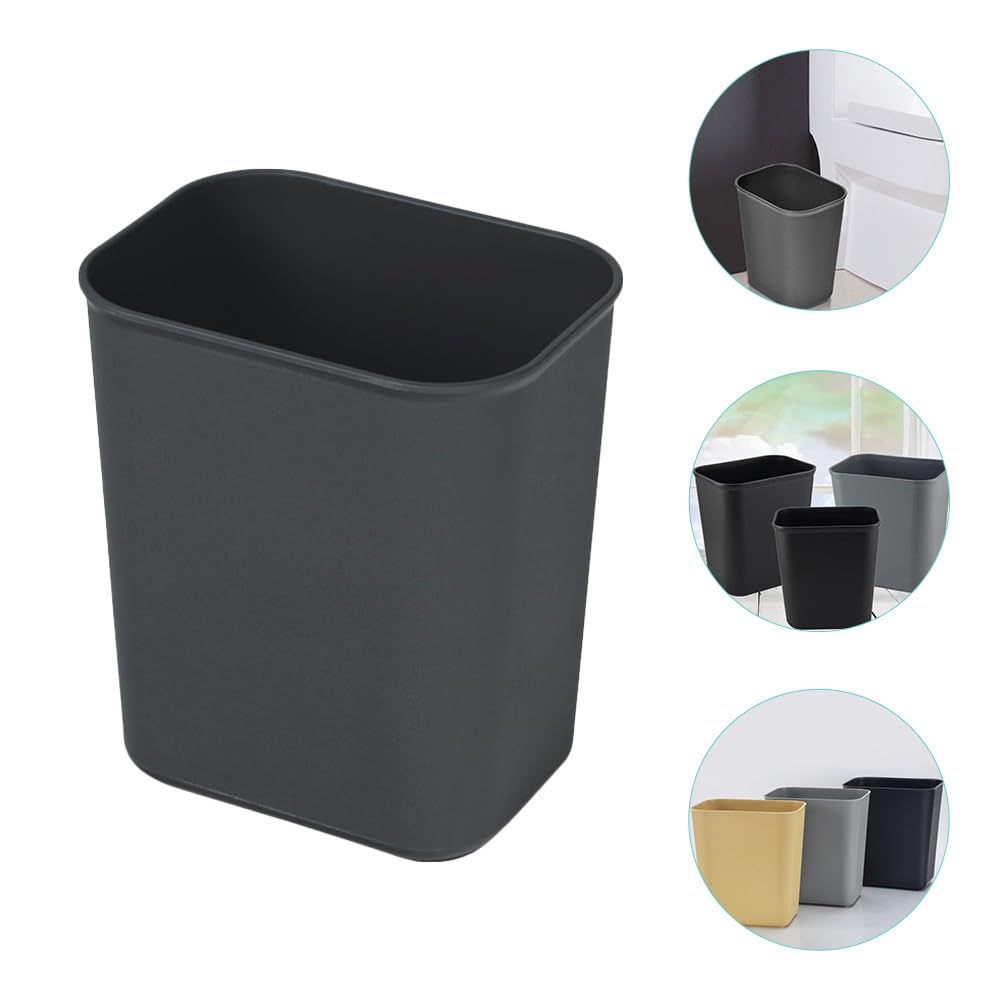 ULTECHNOVO Bote De Basura Rectangular De Plástico 2 Piezas 5L Contenedor De Desechos Para Cocina Oficina Hogar Sala De Estar Dormitorio