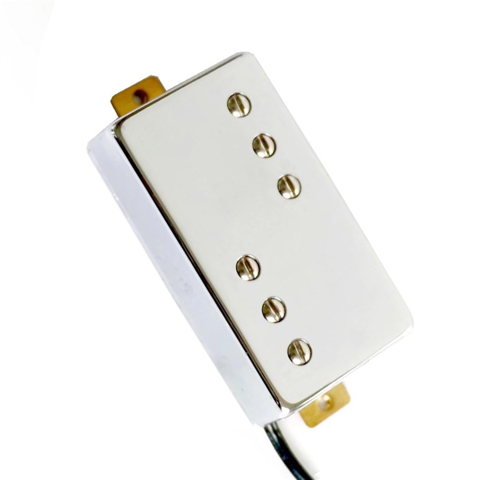 Przetworniki Do Gitary Elektrycznej Przetworniki gitarowe z chromowanym mosiądzem i magnesami ceramicznymi do 6-strunowych gitar elektrycznych