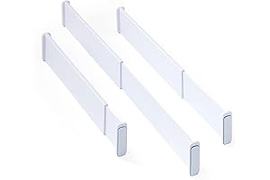 YouCopia Adjustable White Plastic Drawer Dividers