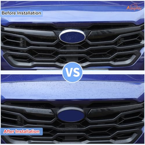 Image of Car Front Emblem Trim Cover Compatible with Subaru Crosstrek 2024 2025 Front Grille Emblem Badge Logo Cover Circle Ring Center Decorative Logo Cover Front Hood Emblem Surrounding Ring ABS Accessories