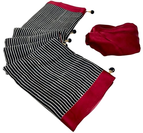 Image of SATIKA VASTRAM Modal Silk Ajrakh Saree Bandhani Design Crepe Printed Designer Pallu Attach Blouse Piece