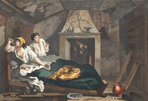 Cuadro artístico de William Hogarth en lienzo vertical de 60x90cm para salón