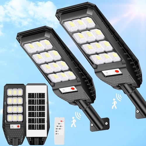 081 Store Lampione Solare 144 LED 200W con Palo