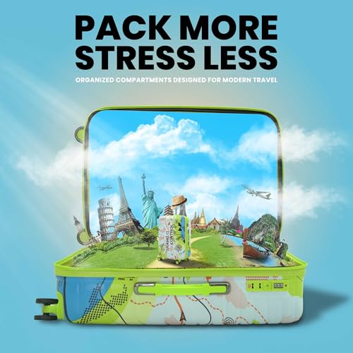 Image of AMERICAN TRAVELLER THE Upland Trolley Bag | Expandable Travel Suitcase | Light Weight, Expandable Travel Suitcase, Durable Hard Shell, TSA-Type Lock, Spinner, Anti-Theft Zippers
