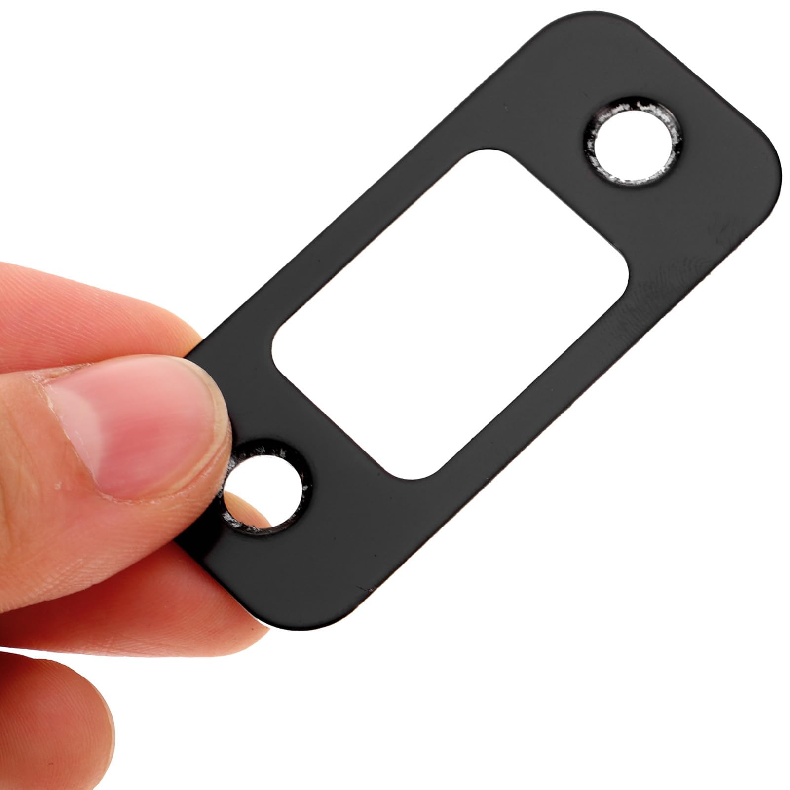 UKCOCO 20pièces Plaques De Gâche De Sécurité Pour Pêne Dormant Lot De Plaque De Couverture Pour Serrure De Porte Accessoires De Renforcement Compatibles Avec Diverses Configurations