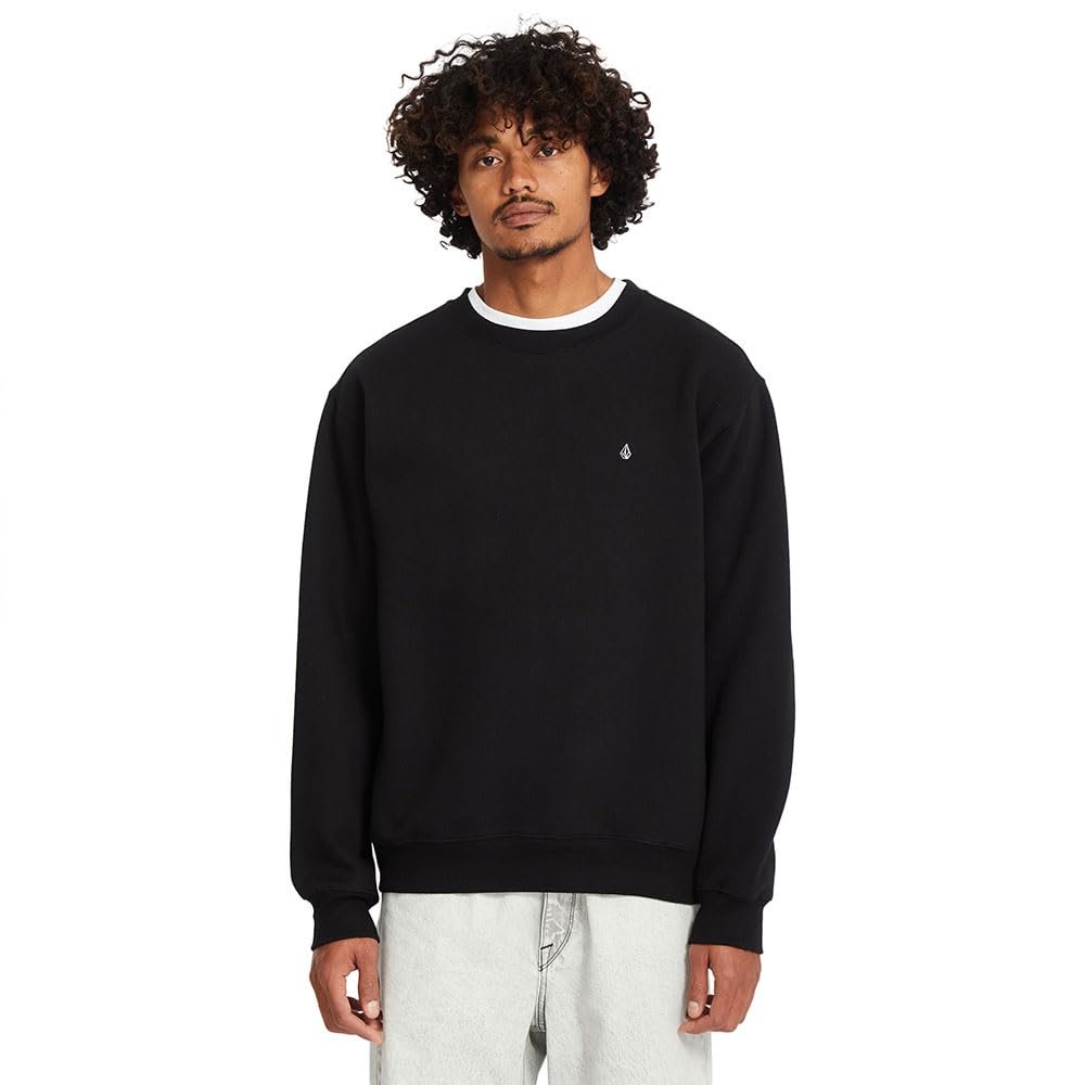 Sweatshirt Volcom Single Stone 2XL noir col rond coupe regular homme - 8