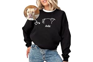 Personalized Custom Pet Embroidered Sweater: A Stylish and Cozy Haven for Your Furry Friend