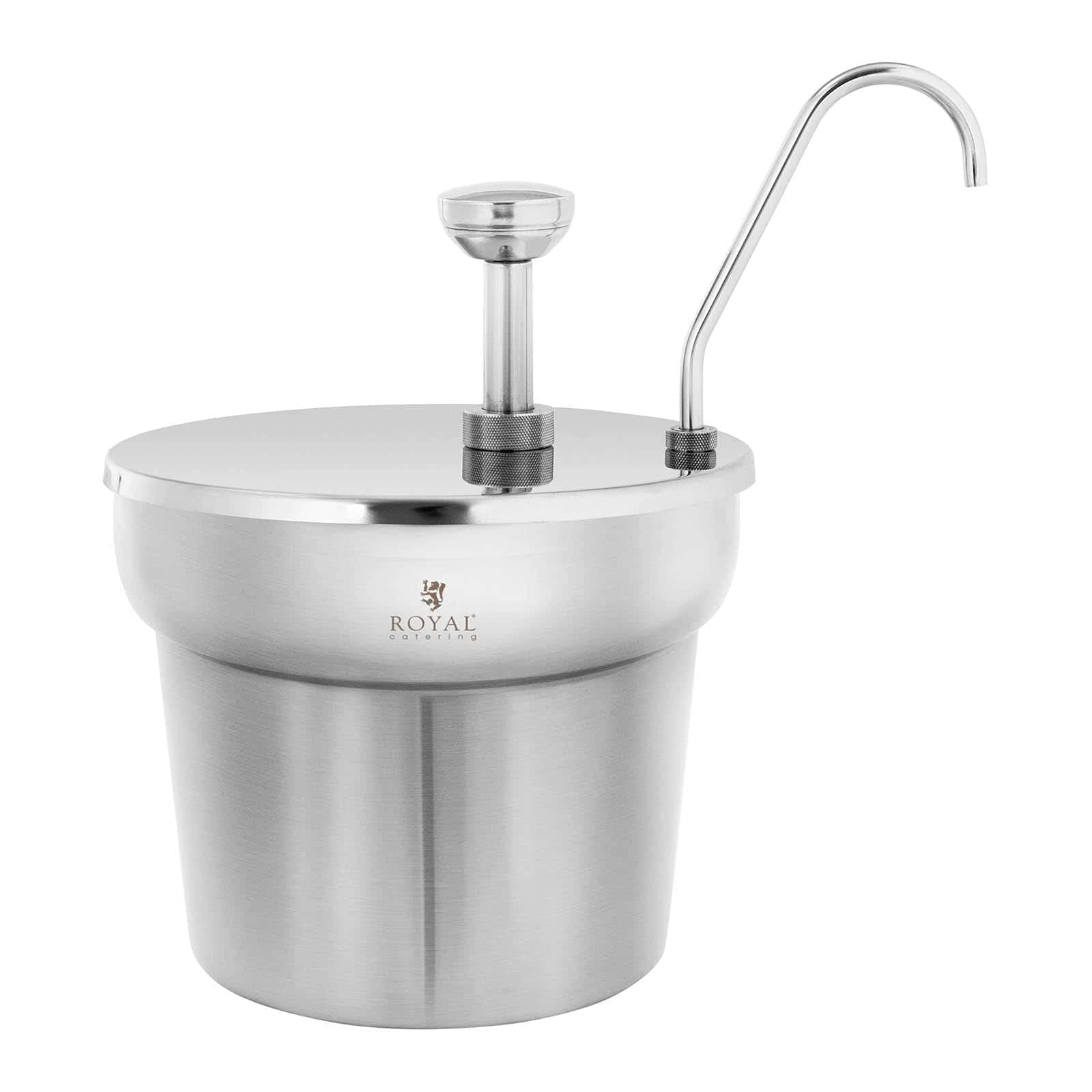 Royal Catering RCSW-09 dispensador de salsa Acero inoxidable 6,6 L Dispensador dispensador Dispensador de mostaza