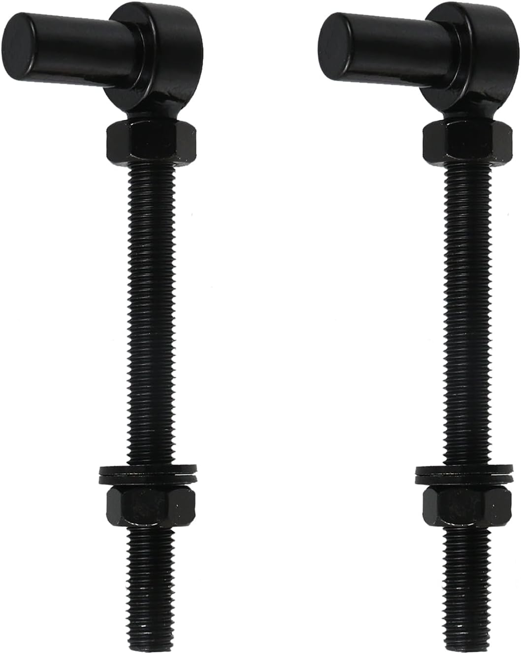 Wealrit 2 Pcs M12 Stainless Steel J-Bolt Gate Hinges with 5/8" Male Pin Heavy Duty Farm Gate Post Hinges with Nuts and Washers for Farm Fence Gate(M12 x 6")