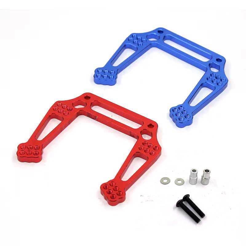 Slash Front Shock Mounts,RC Front Shock Absorber Bracket Holder Support Mount for 1/10 Traxxas Slash 2WD RC Car Parts(Red)