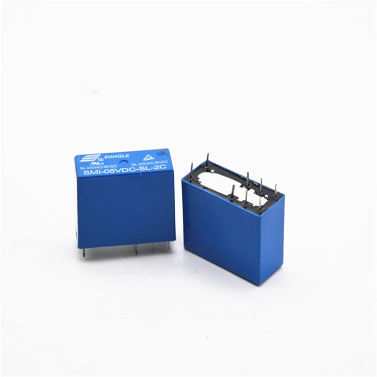 Piezas electrónicas 2 uds SMI-05VDC-SL-2C SMI-12VDC-SL-2C SMI-24VDC-SL-2C 8pin 5A 250VAC/30VDC 5VDC 12VDC 24VDC relé de potencia nuevo Piezas de recambio (Size : 12V)