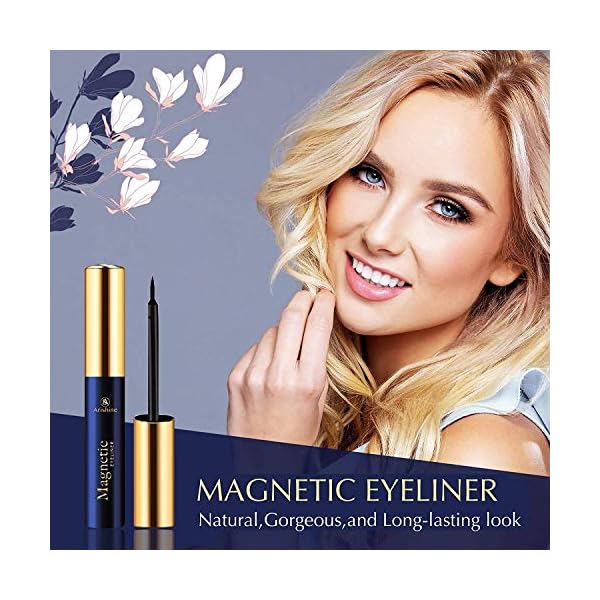Arishine Magnetic Eyeliner, Natural Look,Waterproof and Smudge Resistant