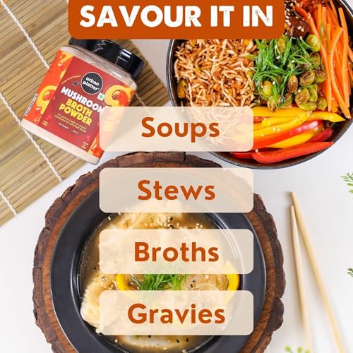 Image of Urban Platter Mushroom Bouillon & Broth Powder, 200g (Plant-Based | Instant Soup Base | MSG-Free | Umami-Rich)